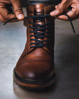 Alpine:Cognac Cap Toe Boot