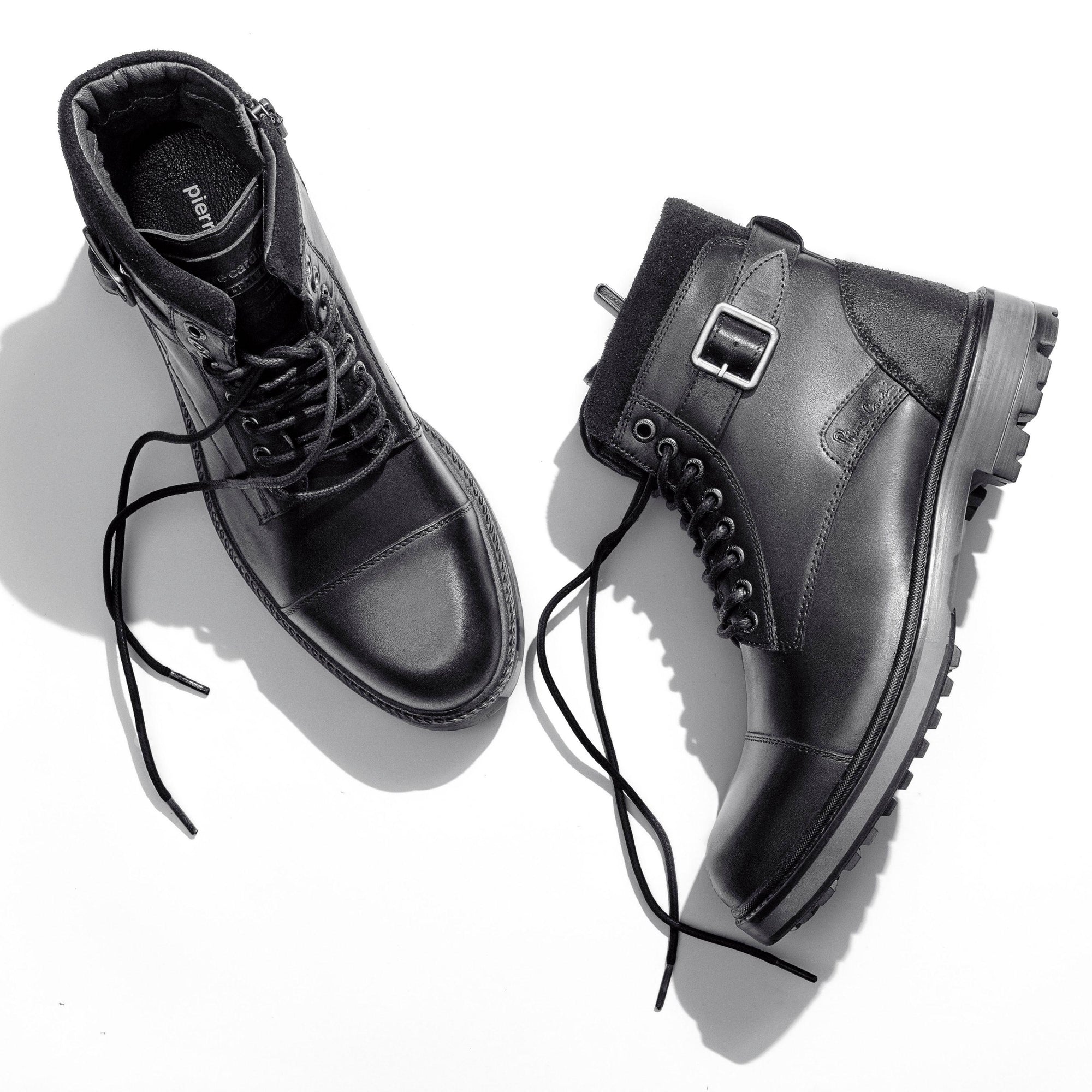 Alpine: Black Cap Toe Boot
