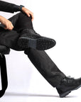 Alpine: Black Cap Toe Boot