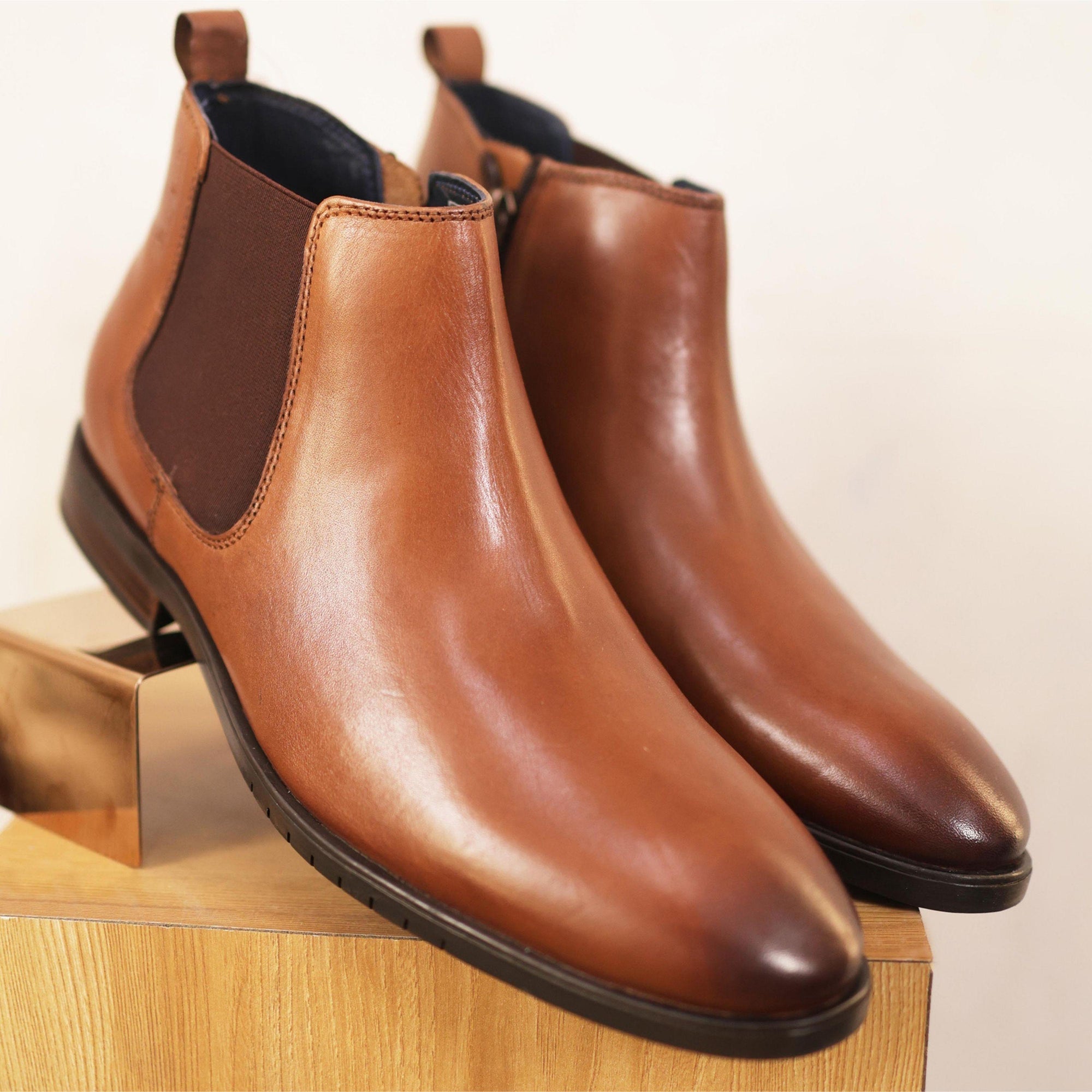 Classic Cognac Chelsea Boot
