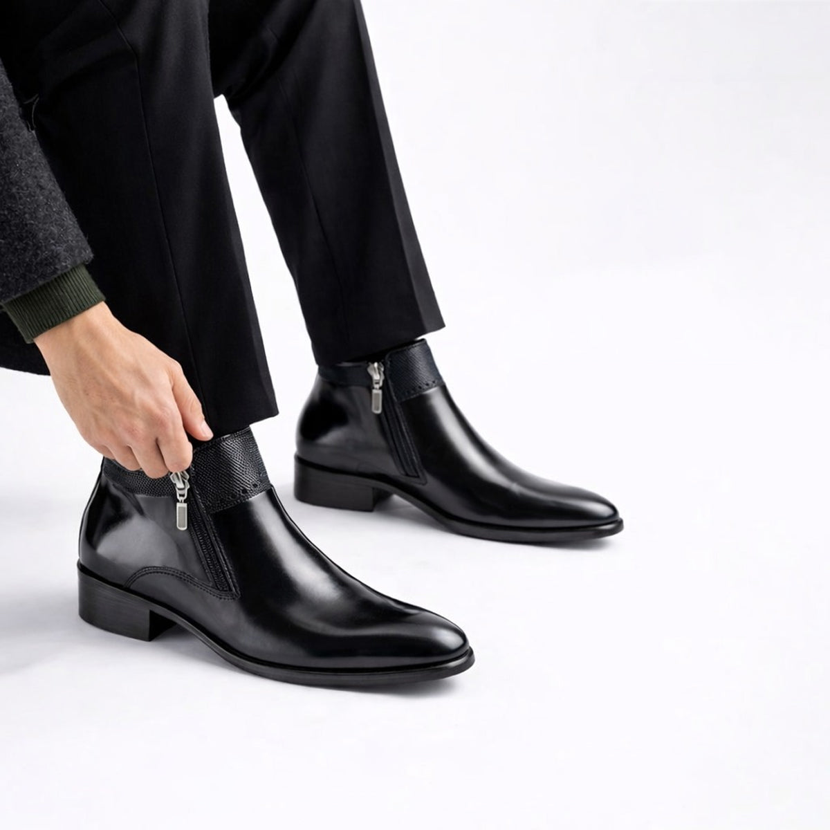 Verni S1: Brush-off Blue Balmoral Boots