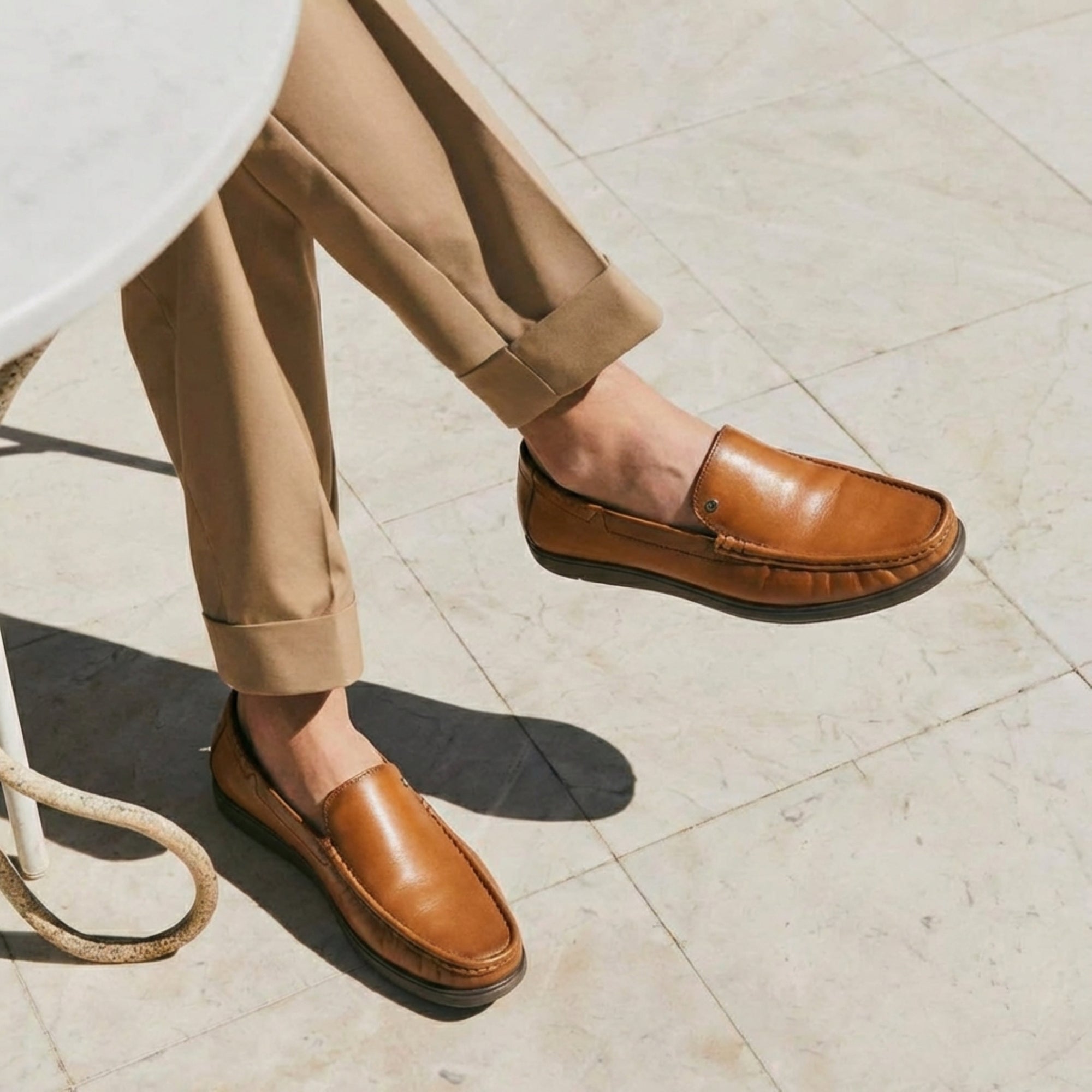 Marseille: Cognac Polished Loafer