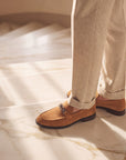 Turin Camel Suede Loafer