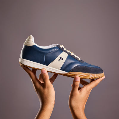 Grandstand Midnight Navy sneaker - lifestyle photograph