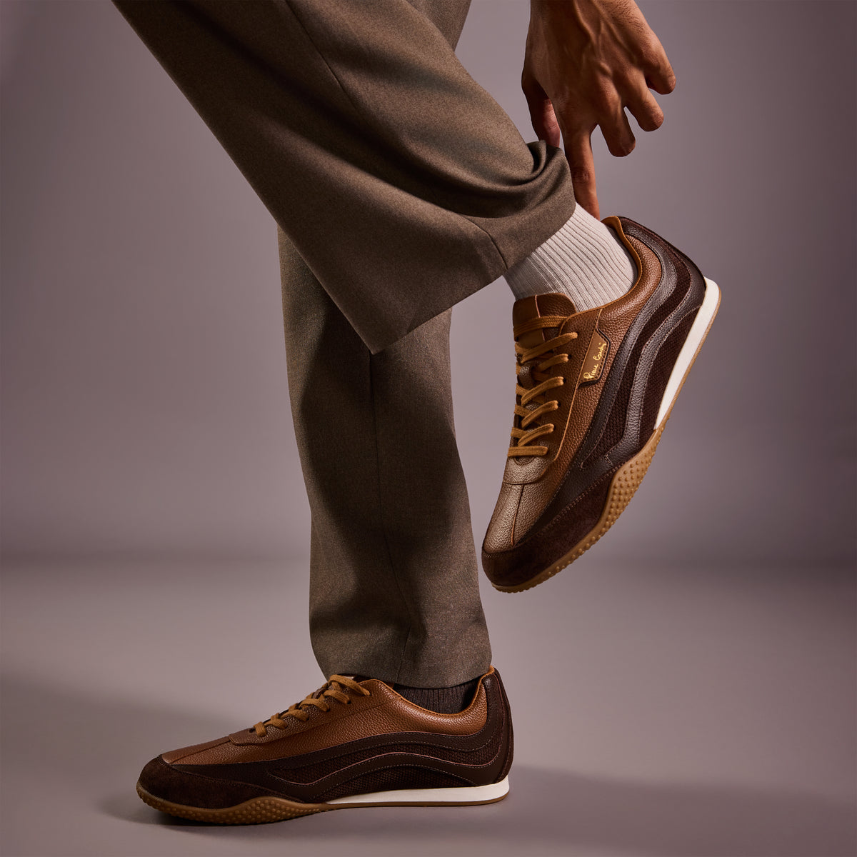 Solaris Mocha sneaker - lifestyle photograph