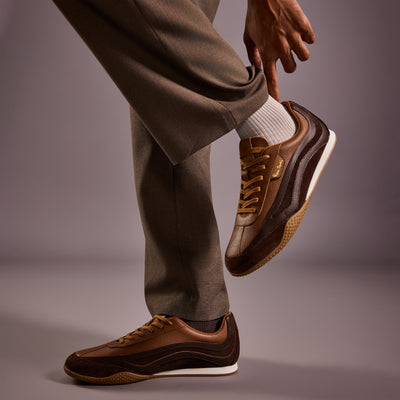 Solaris Mocha sneaker - lifestyle photograph