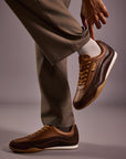 Solaris Mocha sneaker - lifestyle photograph