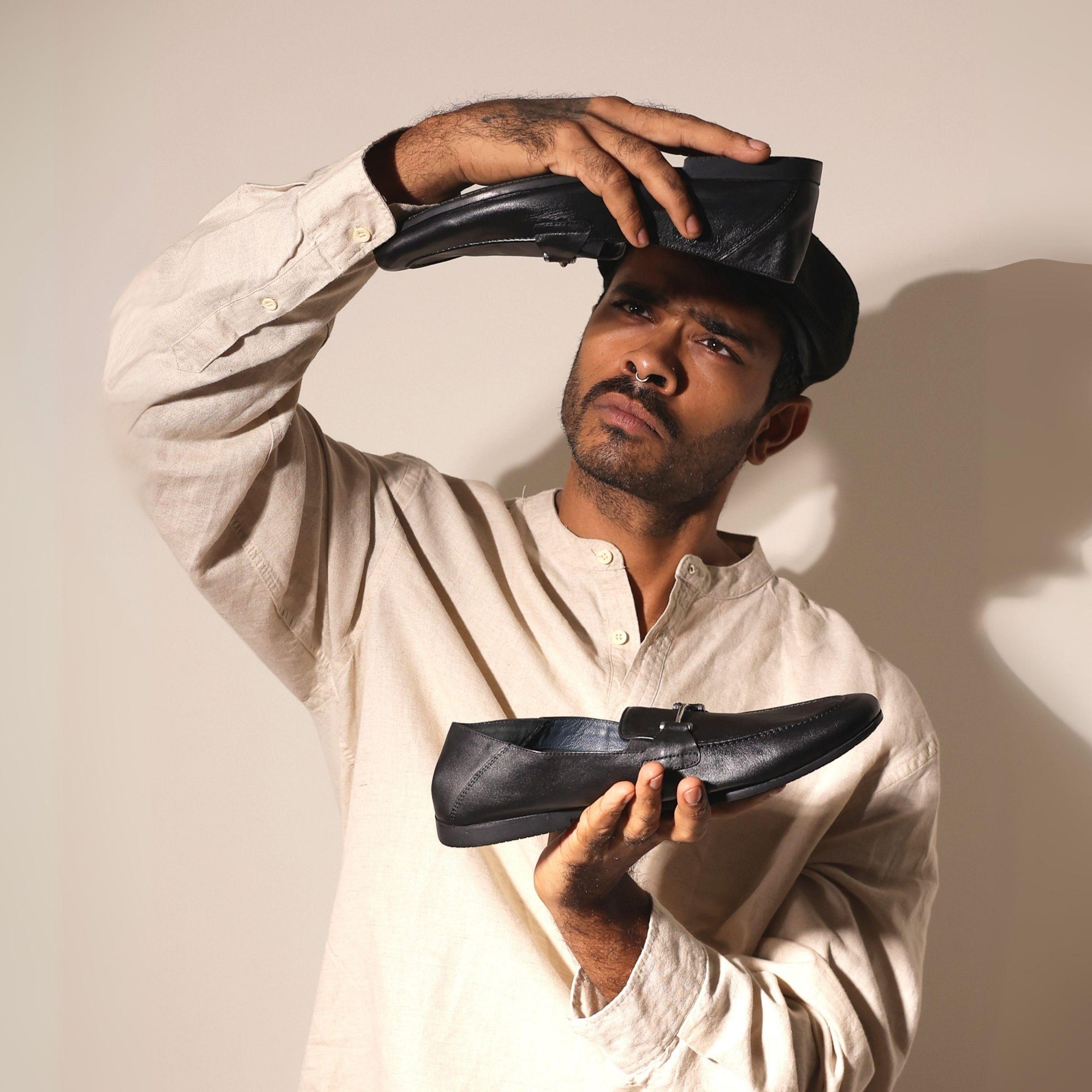 The Traveller: Black Loafer