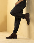 Suede Brown Chelsea Slip-on