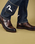 Eiger: Mid Brown Buckle Boot