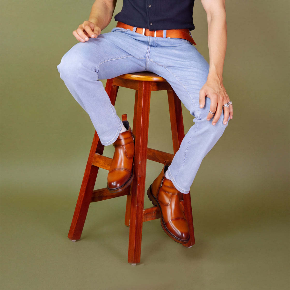 Eiger: Cognac Buckle Boot