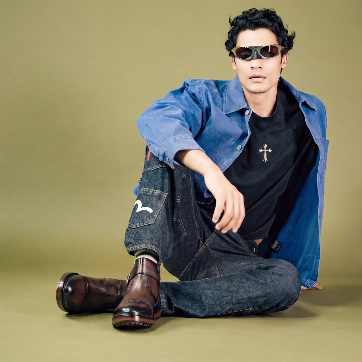 Eiger: Mid Brown Buckle Boot