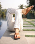 Riviera: Camel Nubuck Slipper