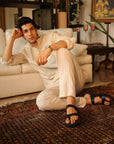Embrace : Black Adjustable Sandal