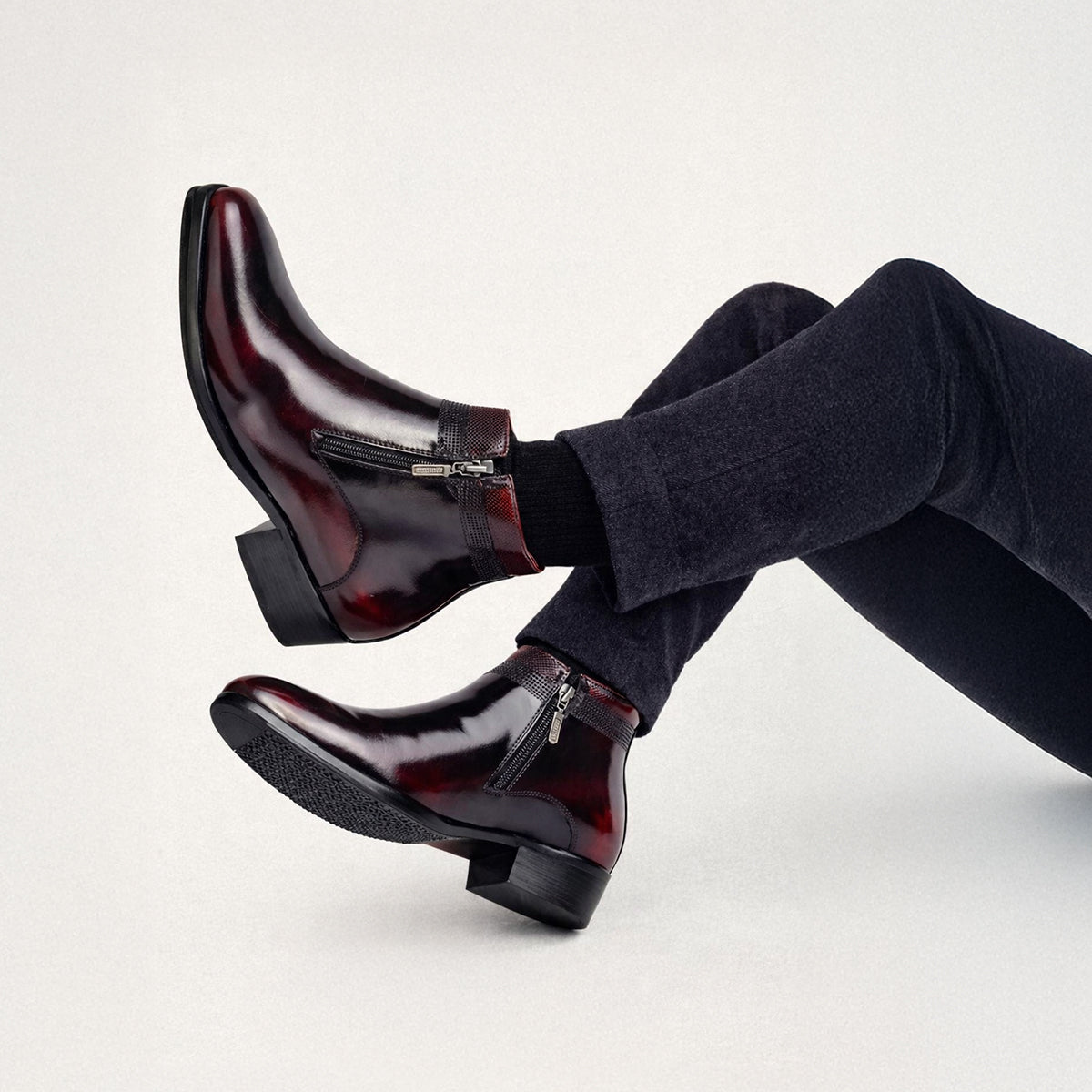 Verni S1: Brush-off Wine Balmoral Boots