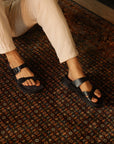 Embrace : Black Adjustable Sandal