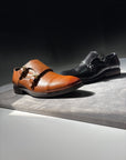 Double Strap Cognac Monk