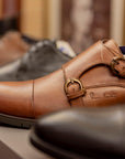 Double Strap Cognac Monk
