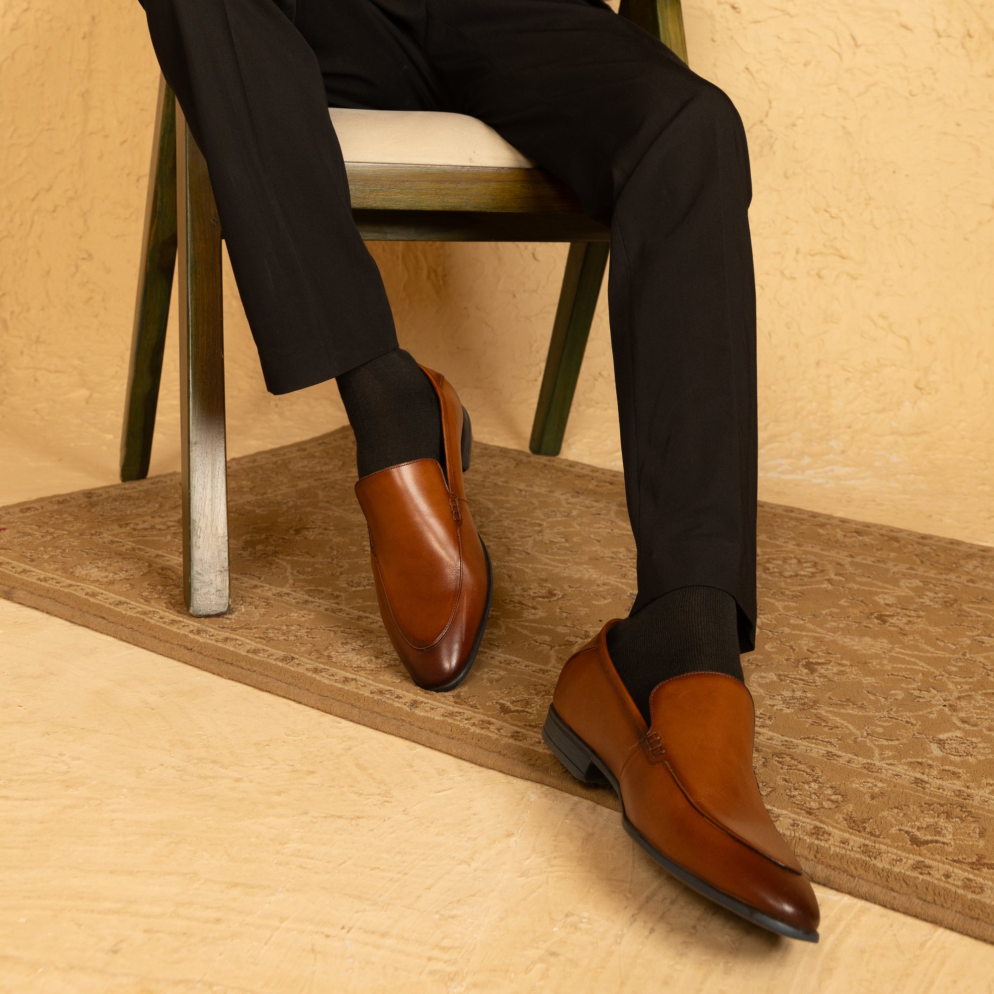 Onyx: Classic Cognac Slip-on