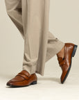 Onyx: Contemporary Cognac Loafer