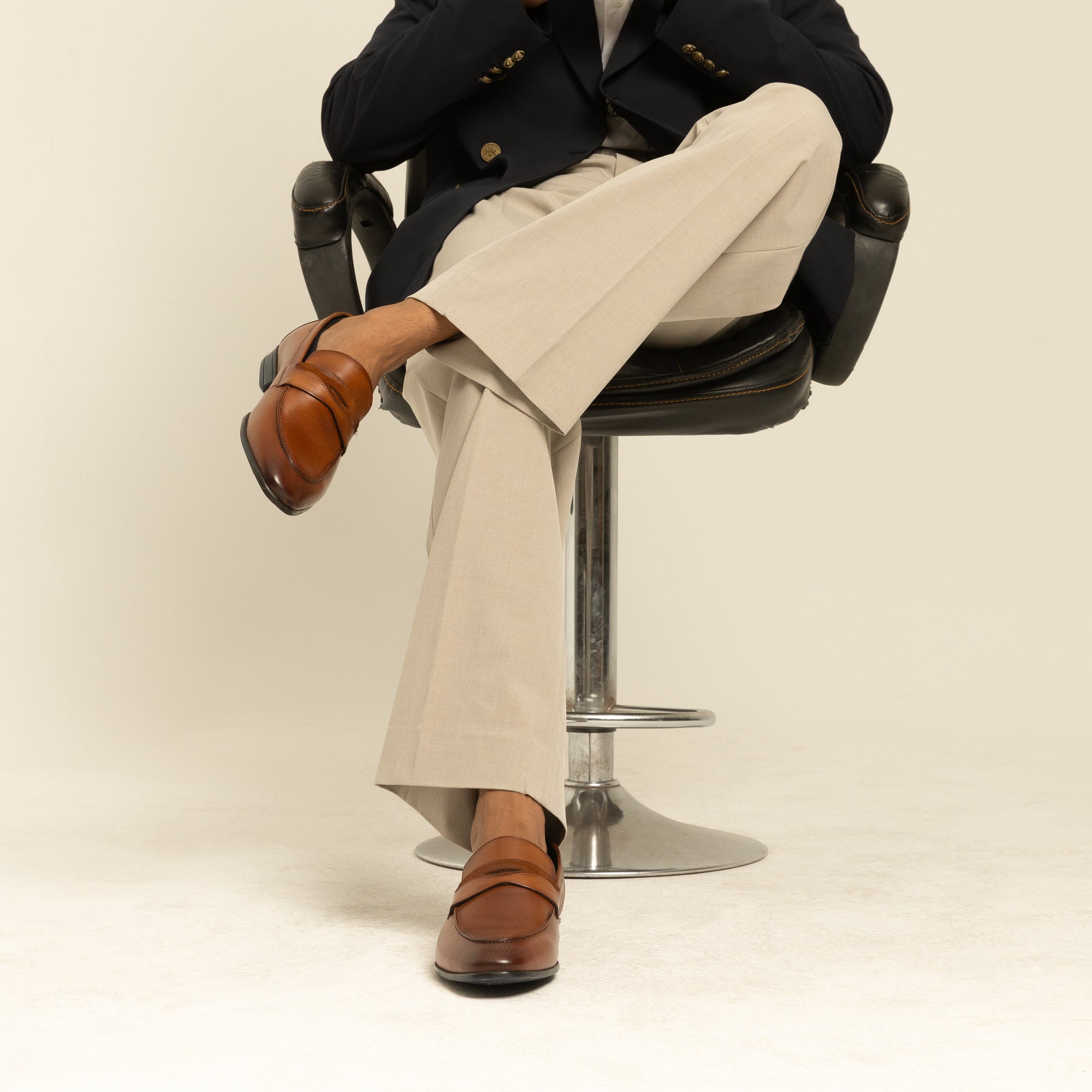 Onyx: Contemporary Cognac Loafer