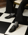 Onyx: Textured Black Loafer