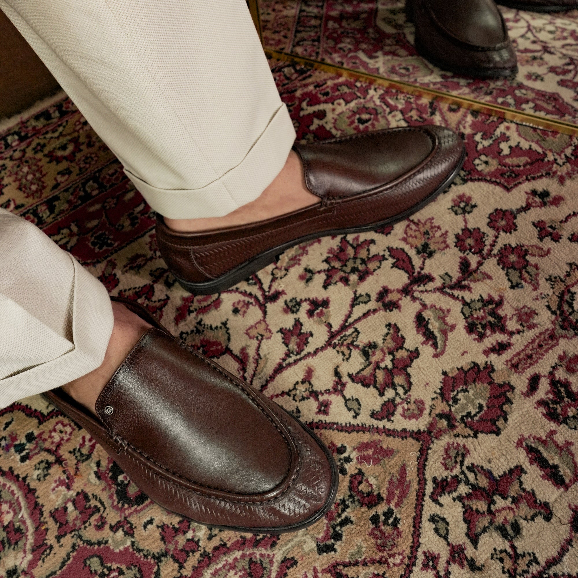 Soho Brown Woven Loafer