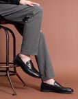 Genova Black Penny Loafer