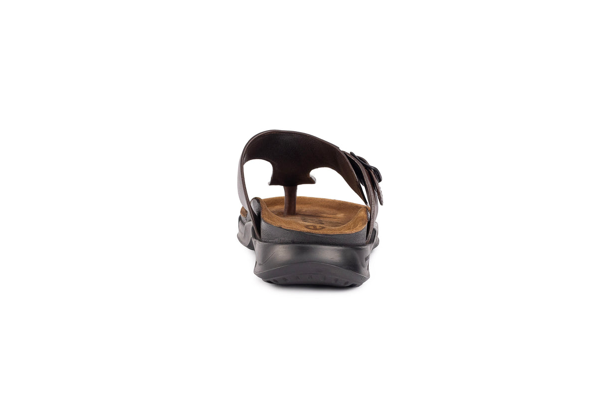 Embrace: Brown Buckle Thong