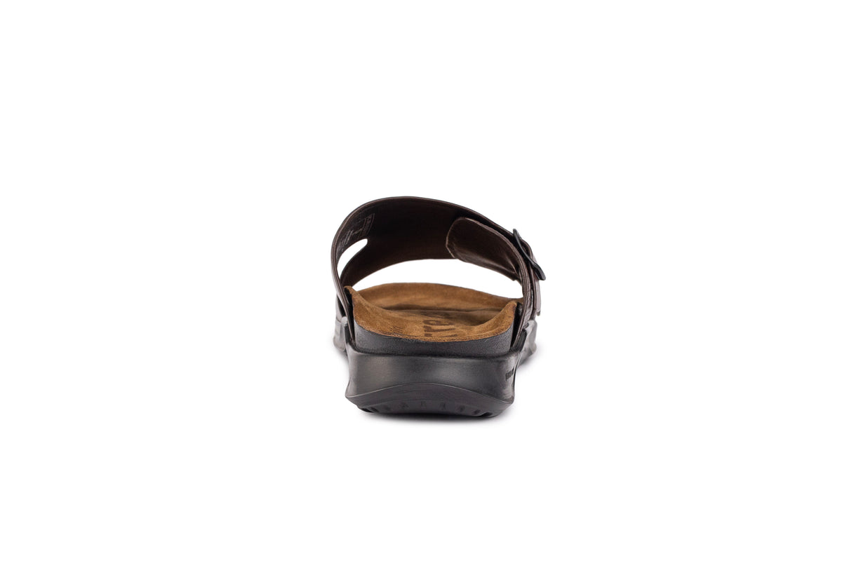 Embrace: Brown Double-strap Slide