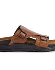 Embrace: Cognac Double-strap Slide