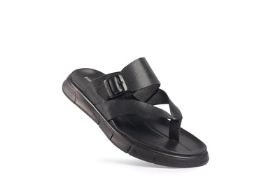 Glide Black Textured Thong