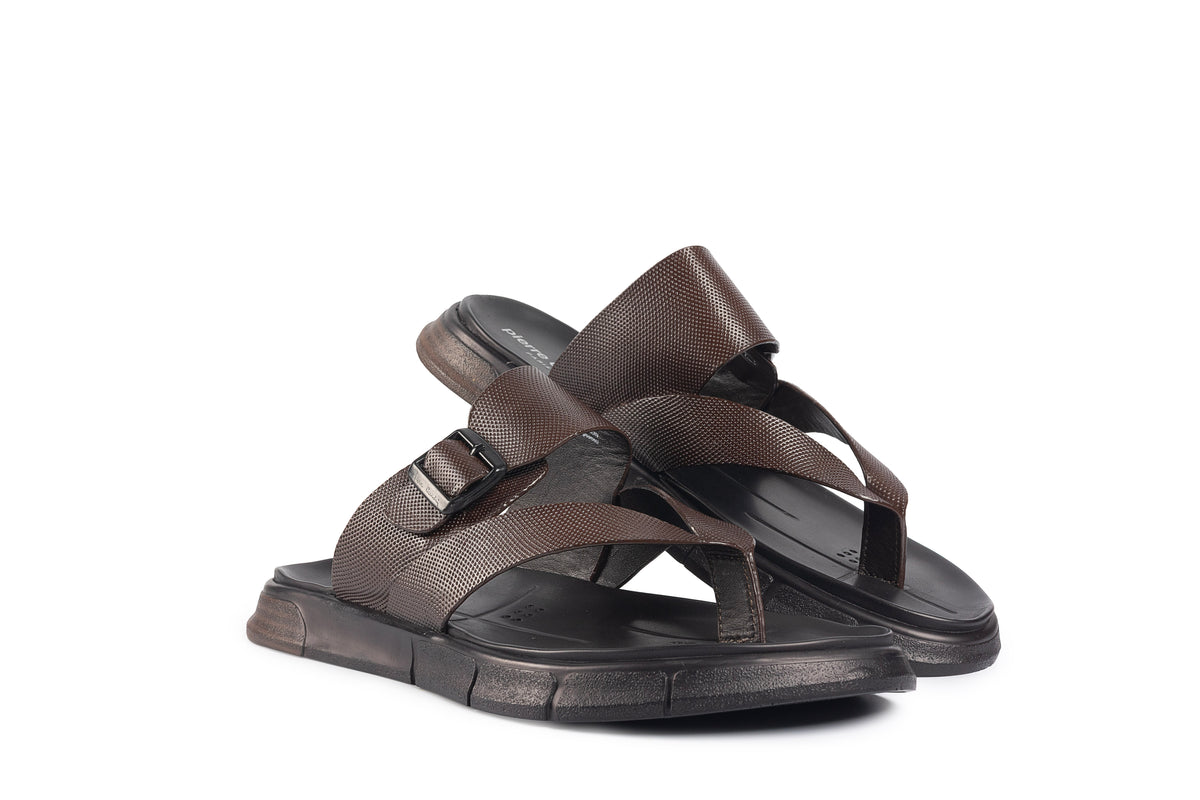 Glide Brown Textured Thong