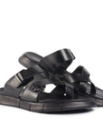 Glide Black Polished Thong