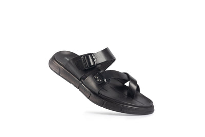 Glide Black Polished Thong