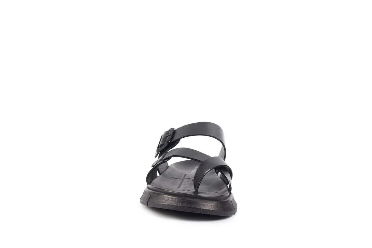 Glide Black Polished Thong