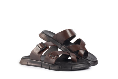 Glide Brown Polished Thong