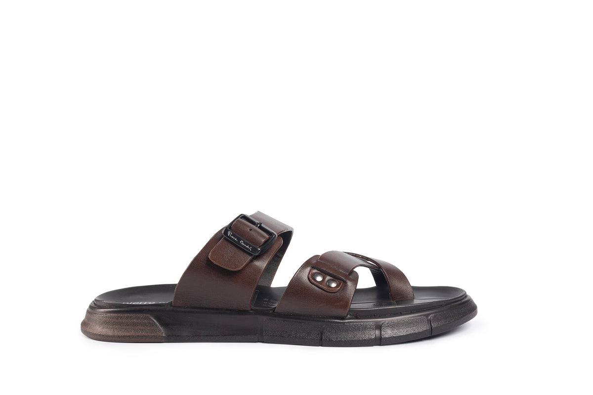 Glide Brown Polished Thong