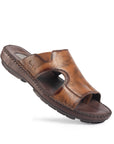 Airflex: Tan Wave-cut Sandal