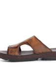 Airflex: Tan Wave-cut Sandal