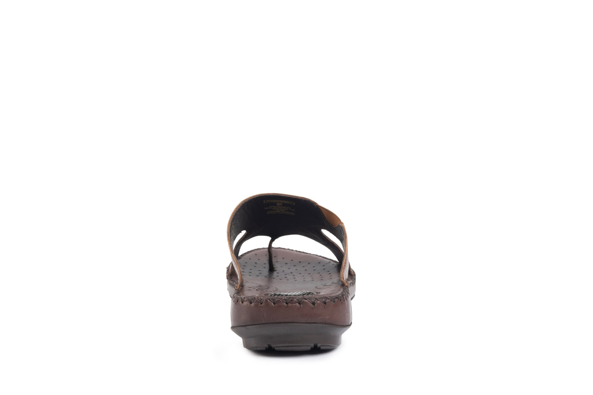 Airflex: Tan Wave-cut Sandal