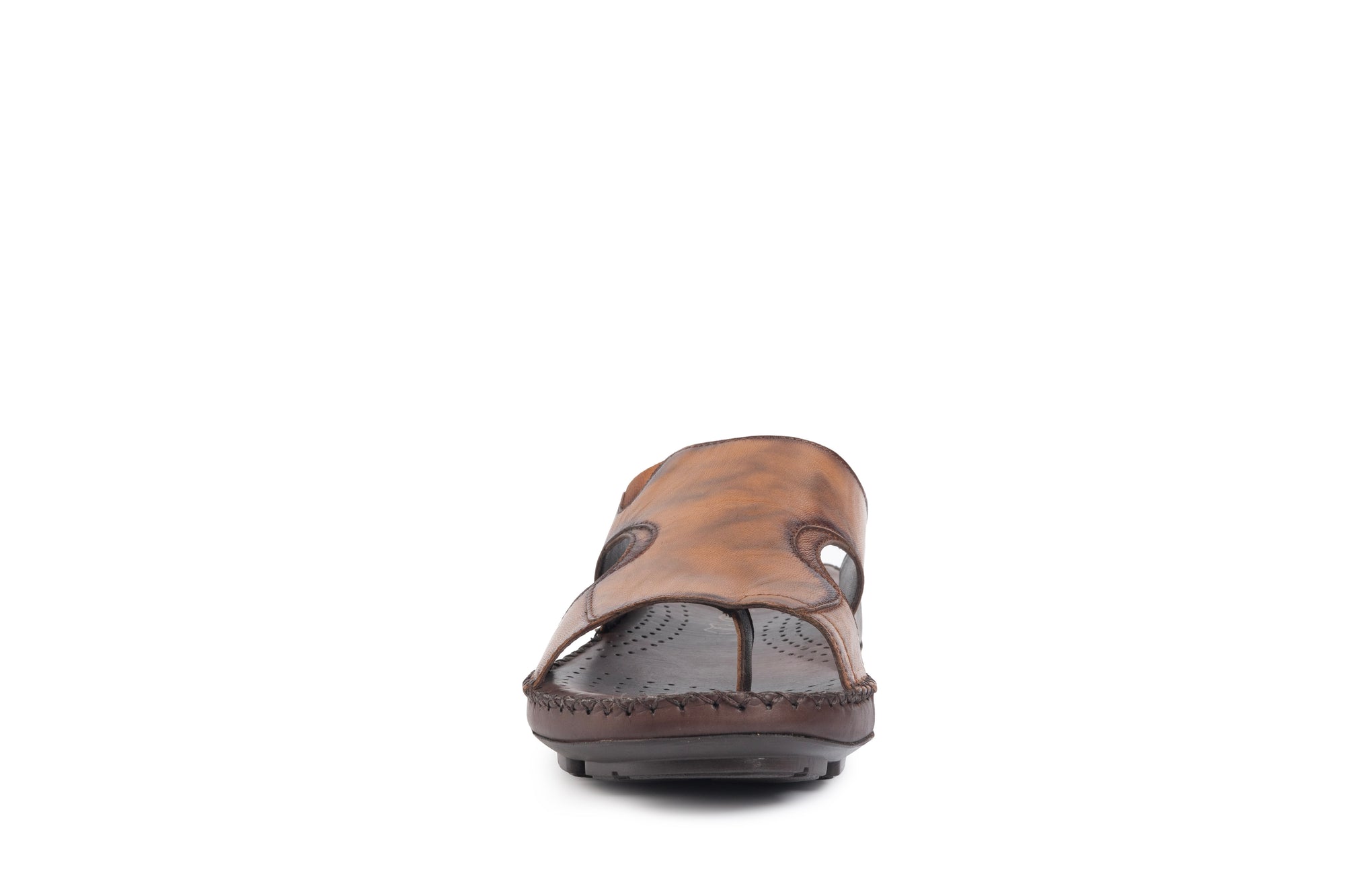 Airflex: Tan Wave-cut Sandal