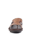 Airflex: Tan Wave-cut Sandal