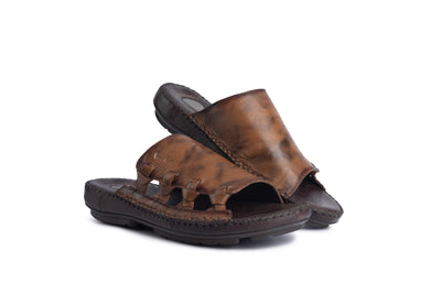 Airflex: Tan Woven Vamp Sandal