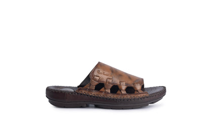 Airflex: Tan Woven Vamp Sandal
