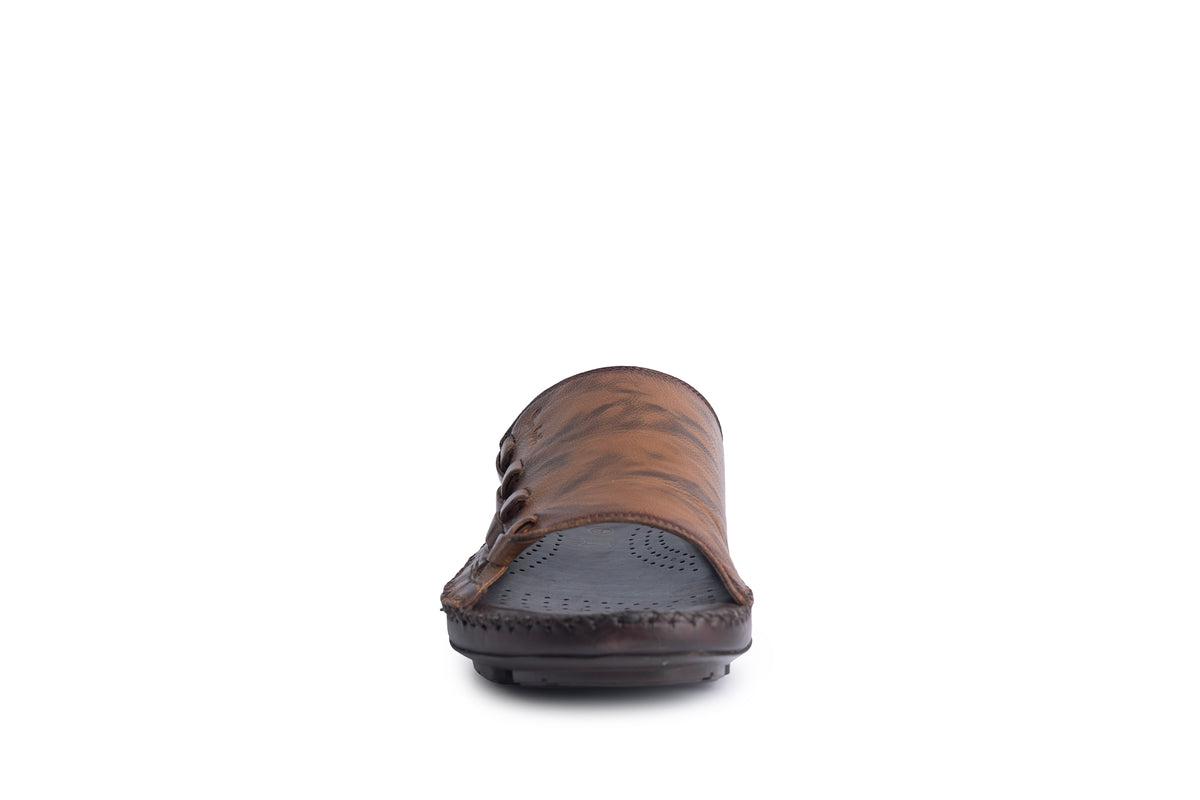 Airflex: Tan Woven Vamp Sandal