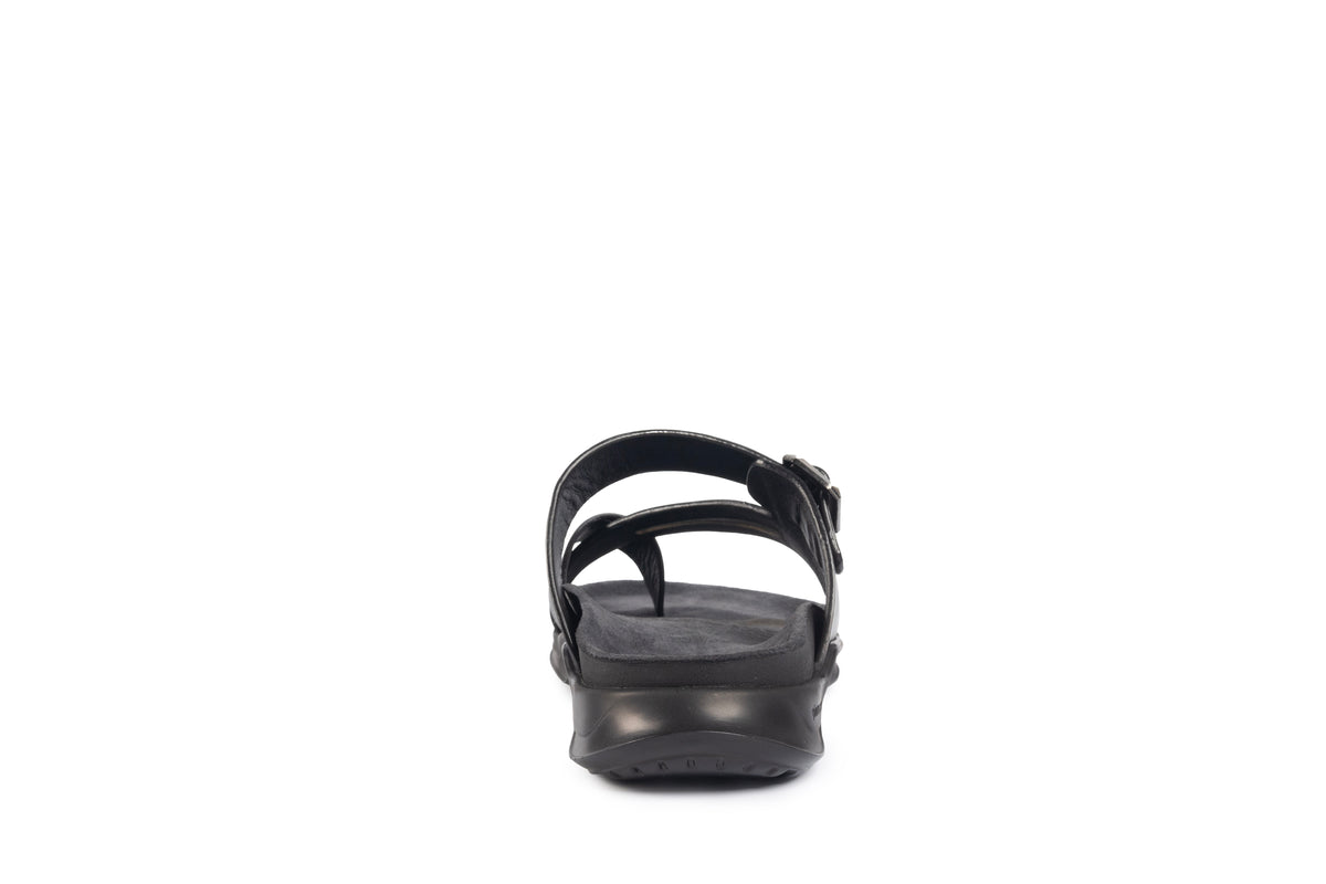 Embrace: Black Slit-cut Thong