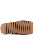 Fête Tan Ruched Slide