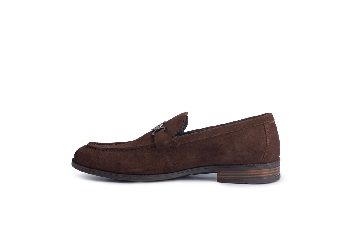 Turin Café Suede Loafer