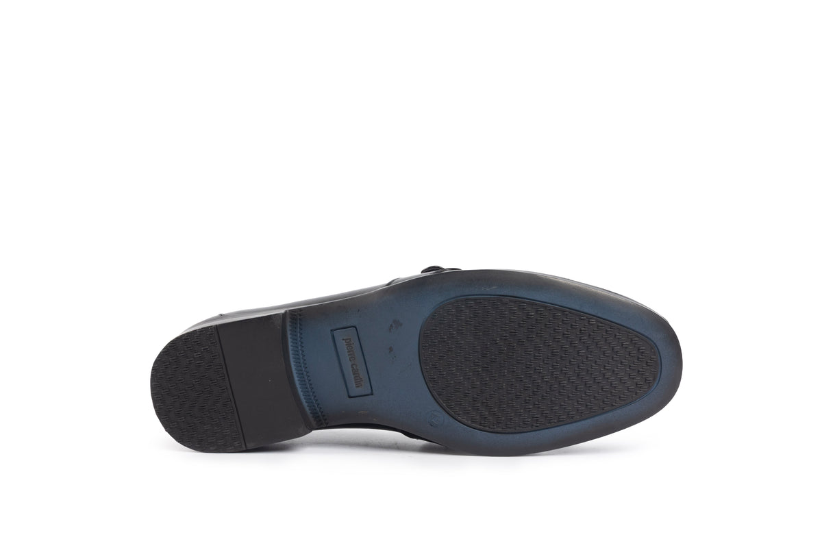 Trento Black Buckle Loafer